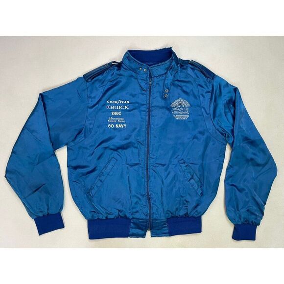 VTG Great American Race Interstate Batteries Norfolk Disney Jacket Men Large 80s - Picture 5 of 12